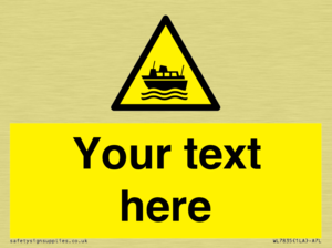 Custom warning ferries crossing vessels